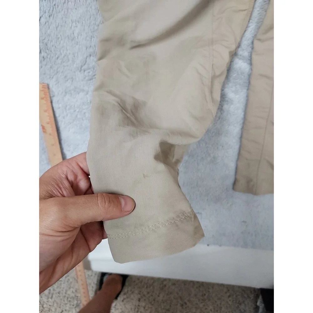 The North Face Pants Mens Medium Convertible Hiking Cargo Tan Cargo Belted Hike
